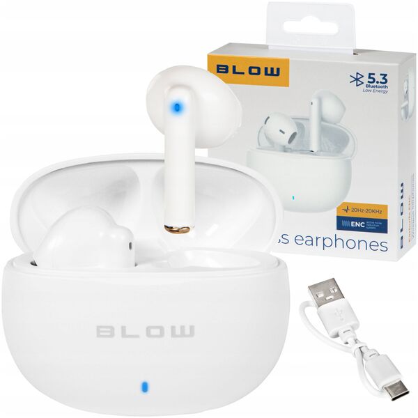 Słuchawki Blow Earbuds ENC Białe