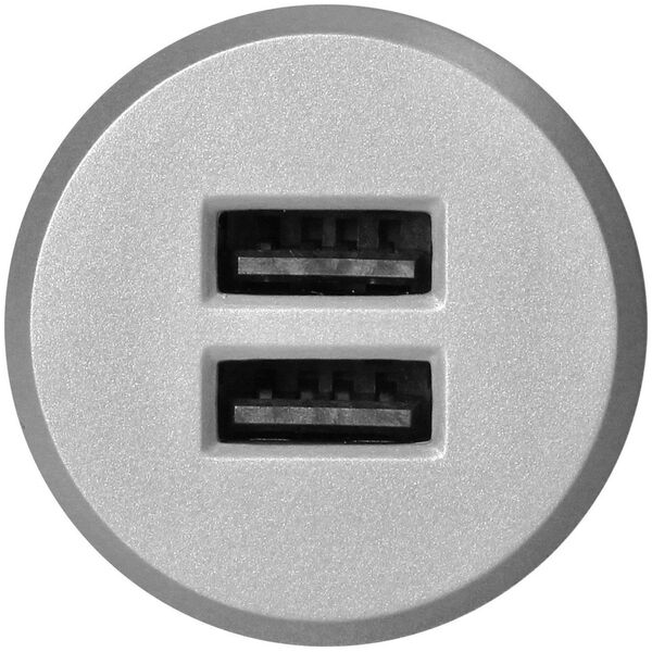 Orno Ładowarka 2XUSB 3,4A, wpuszczana w blat, srebrna