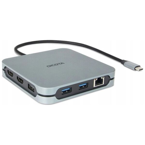 Stacja/replikator Dicota USB-C 10-w-1 PD 100W (D32057)