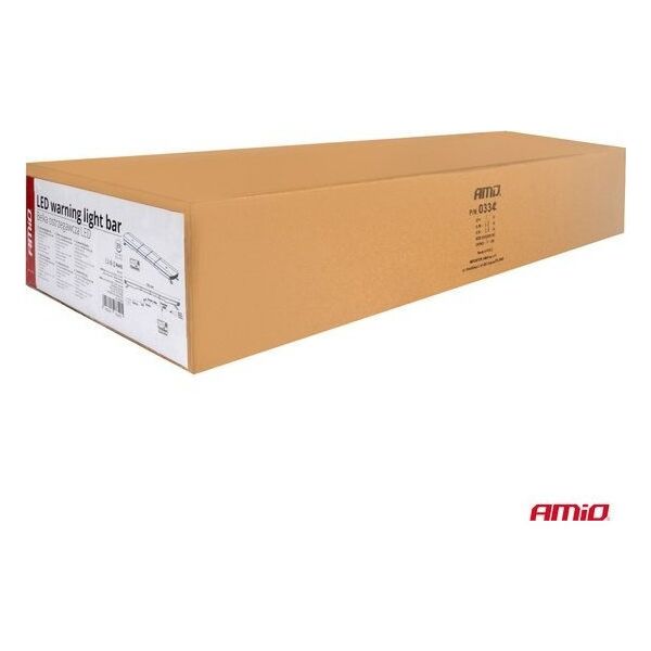 AMiO Belka ostrzegawcza LED 51 funkcji 137cm homologacja R65 R10 12-24V AMIO-03345
