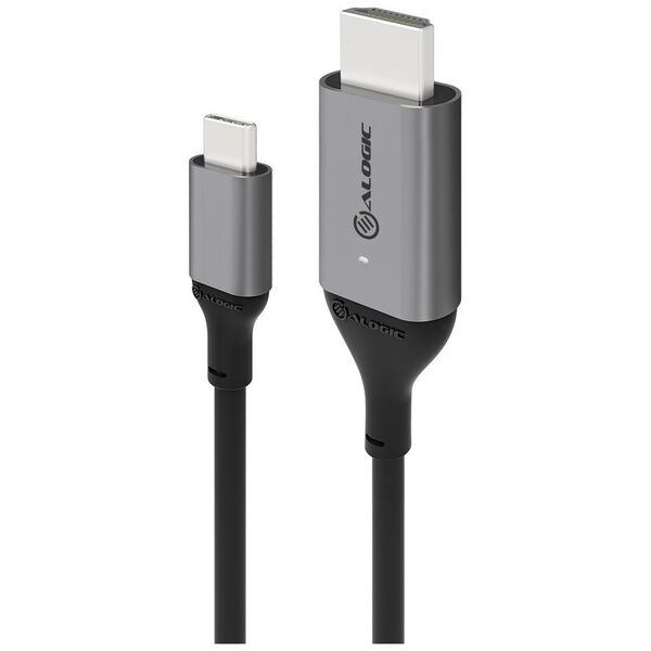 Alogic Alogic USB C Adapterkabel Typ C -HDMI  M/M 4k 60 Hz  1m,  gr