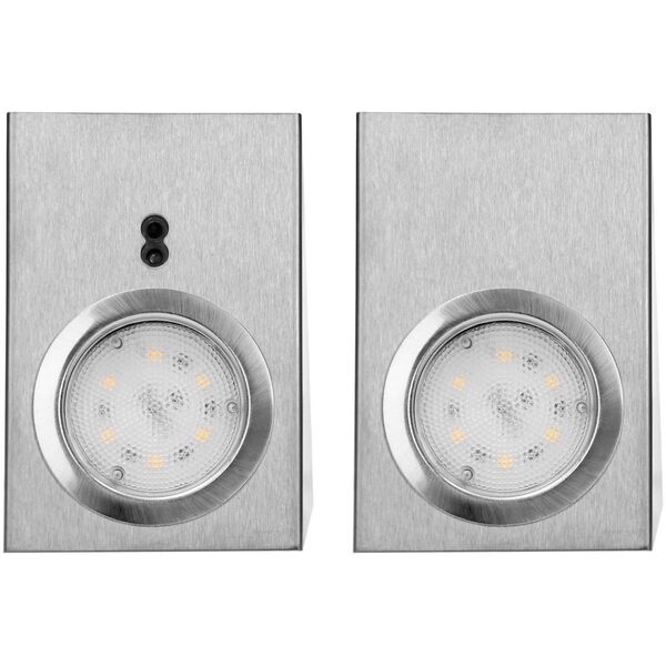 Orno Zestaw opraw podszafkowych MAKAN LED 2W, 180lm, 4000K, z wyłącznikiem bezdotykowym, INOX