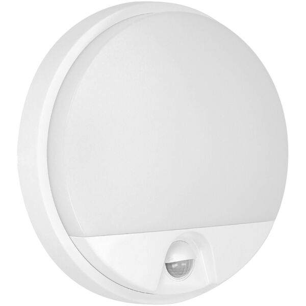 Kinkiet Orno AGAT LED 10W, oprawa ogrodowa z czujnikiem ruchu 140°, 800lm, IP54, 4000K, biała