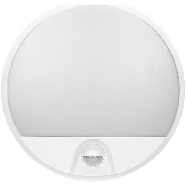 Kinkiet Orno AGAT LED 10W, oprawa ogrodowa z czujnikiem ruchu 140°, 800lm, IP54, 4000K, biała