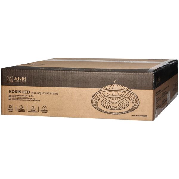 Orno HORIN LED 200W oprawa typu highbay, 18000lm, IP65, 4000K, aluminium