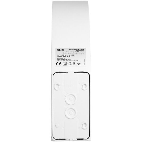 Kinkiet Orno FRENIT LED 20W, oprawa ogrodowa, 2000lm, IP65, 4000K, biała