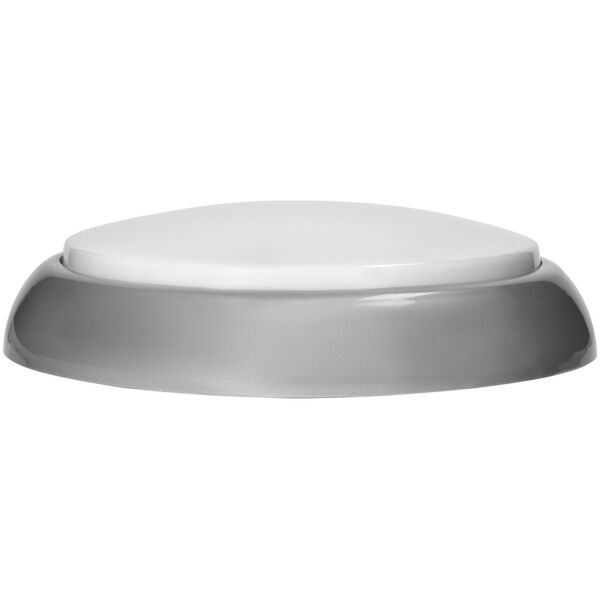 Orno KOKO oprawa 2xE27 z mikrofalowym czujnikiem ruchu, 2x40W, srebrna-polipropylen, klosz matowy-poliwęglan, IP44, IK10