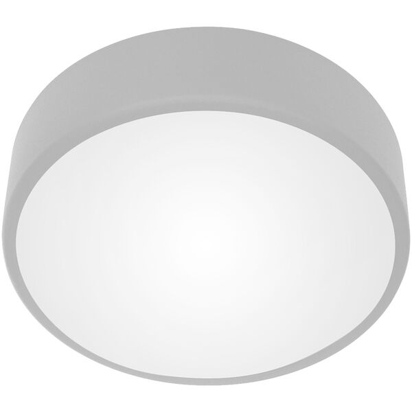 Lampa sufitowa Orno OVO plafon 3xE27, 3x24W, szara stal, klosz plastikowy matowy, IP54, ? 400