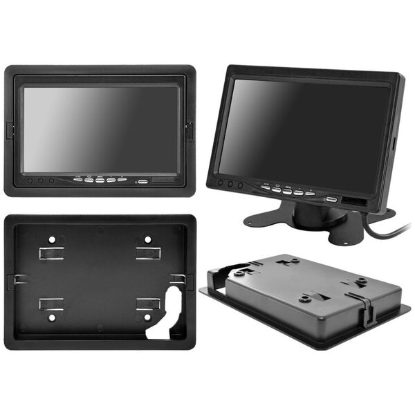 Nvox Monitor samochodowy lcd 7cali kamera z diodami ir i czujnikami parkowania