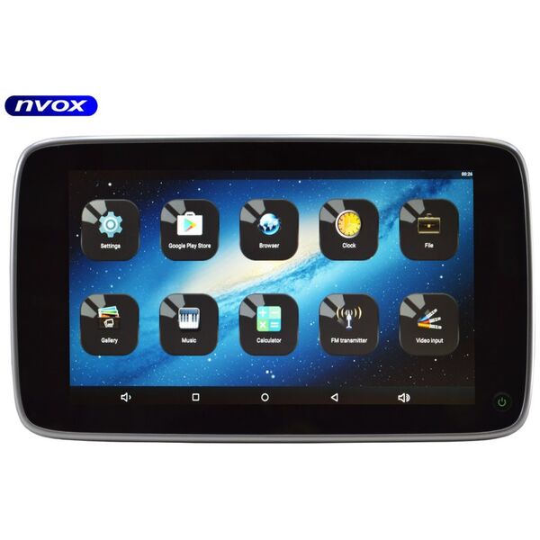 Nvox Monitor samochodowy zagłówkowy dedykowany do bmw 12cali led hd z systemem android oraz usb sd fm wifi 12v