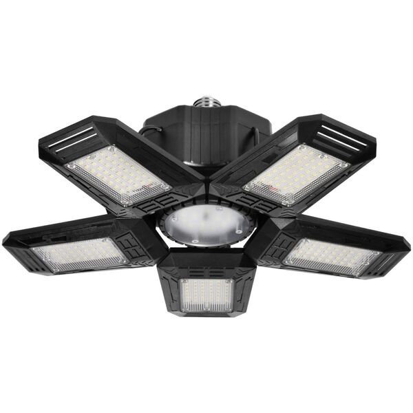 Orno RIGEL LED lampa warsztatowa składana 5-skrzydłowa, E27 55W, 6500K, 4950lm