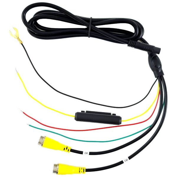 Nvox Nvox ahm612r-s dual monitor samochodowy wolnostojący lcd 7cali cali ahd/hd 4pin z ramką 12/24v zestaw