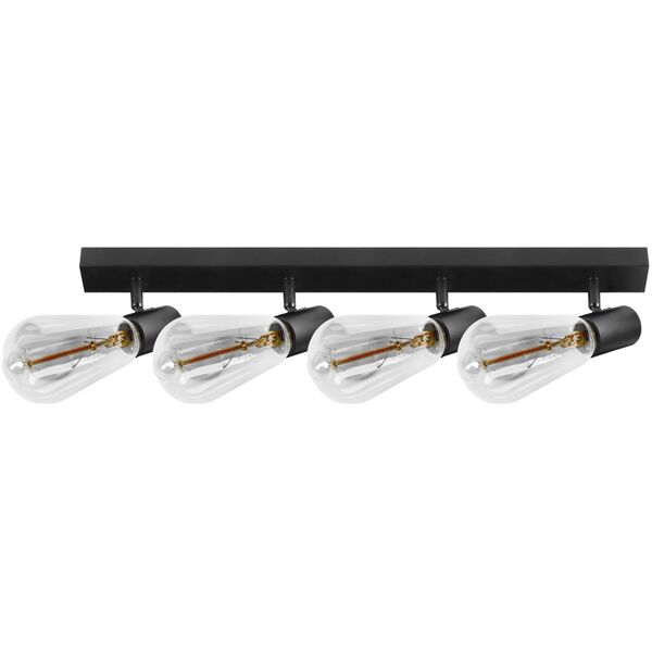 Lampa sufitowa Orno RIO SP 4, oprawa ścienno-sufitowa, E27 max. 4x60W, IP20, czarna