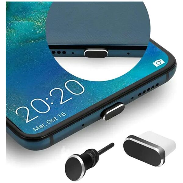 ATL DA23 Zaślepka przeciw kurzowi usb-c 2szt  black