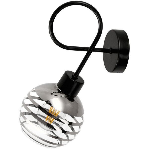 Kinkiet Orno MILANO kinkiet 1P E27, max.60W, czarny