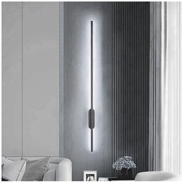 Kinkiet ATL ZD116A Lampa scienna czarna 100cm 6000k