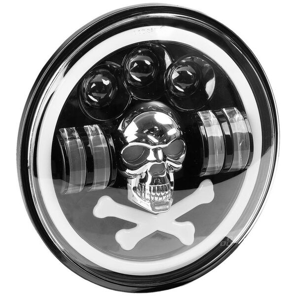 AMiO Lampa robocza led skull czaszka dodatkowa ozdobna amio-03695