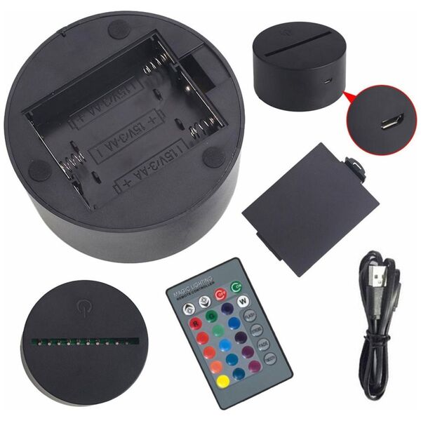 ATL ZD98D Lampka nocna samolot 3d led