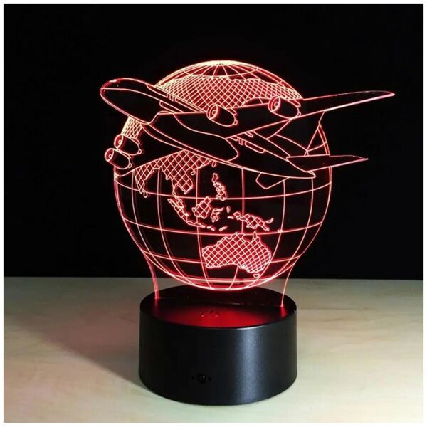 ATL ZD98D Lampka nocna samolot 3d led