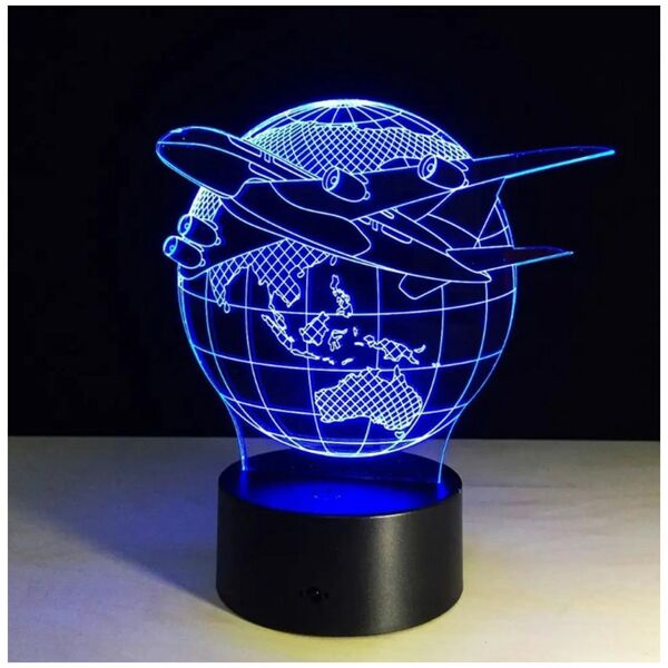 ATL ZD98D Lampka nocna samolot 3d led