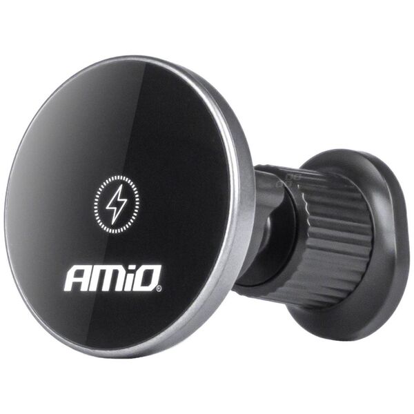 AMiO Uchwyt do samochodu na telefon z ładowarką indukcyjną do kratki my mag 15w amio-03773