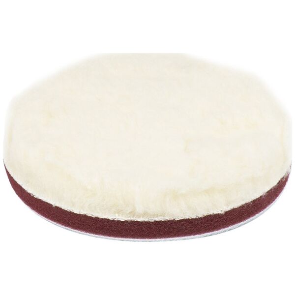 AMiO Pad polerski wełniany futro polerskie soft miękki na rzep 125 mm amio-03704