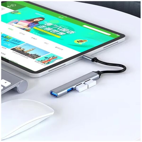 HUB USB ATL AK340 Hub usb 1x3.0  3x2.0 slim