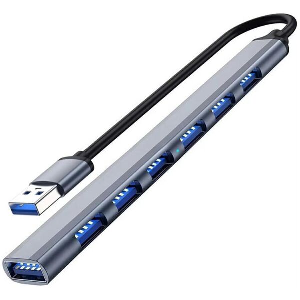 HUB USB ATL AK340A Hub usb 1x3.0  6x2.0 slim