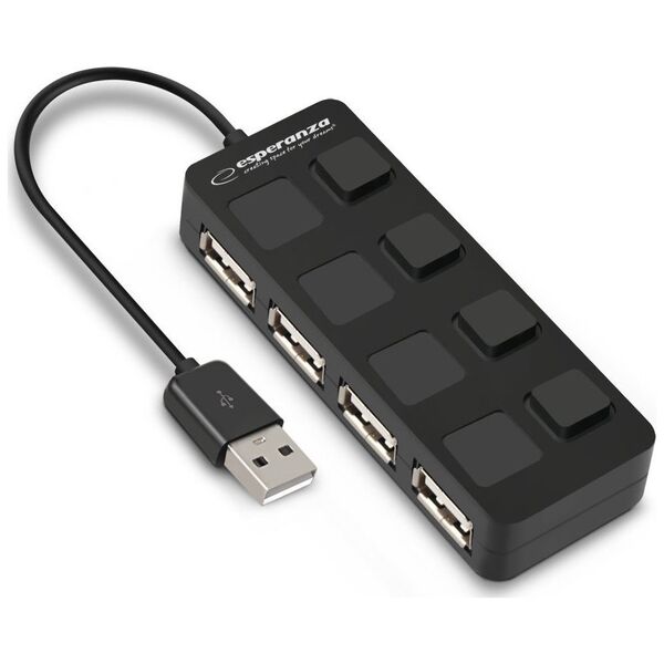 HUB USB Esperanza EA161 Esperanza usb 2.0 hub 4x usb