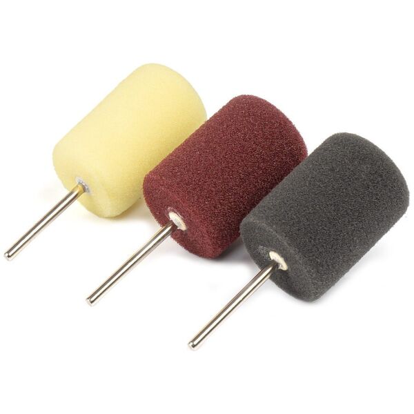 AMiO Gąbki pady polerskie mini zestaw do polerowania detali owalne 3 el. amio-03716