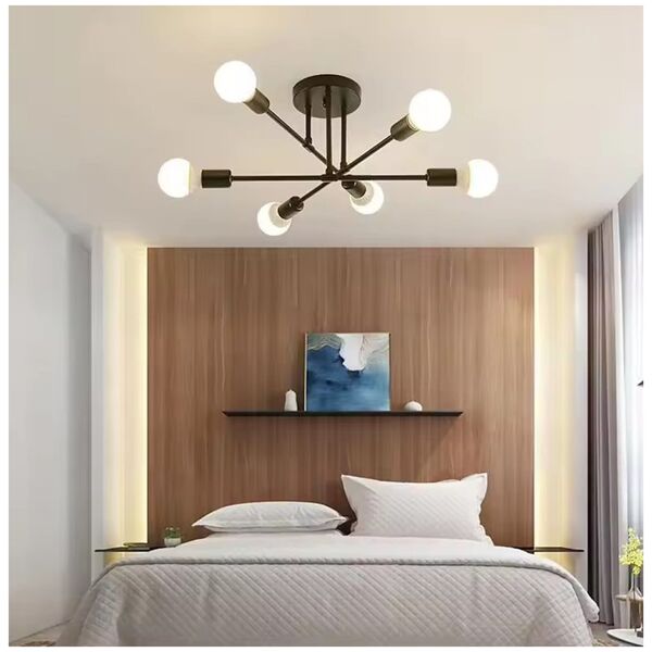 Lampa wisząca ATL ZD74N Lampa sufitowa wisząca loft 6       ramion
