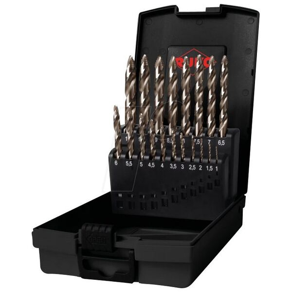 Drill Sourcing Σετ τρυπανιών 19 τεμαχίων RUKO HSS-CO Ultimatecut Flowstep 13494851 4007140386540