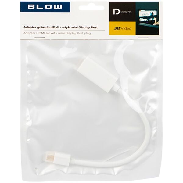 Adapter AV Blow 92-157# Przej.hdmi gn.hdmi-wt.mini display port