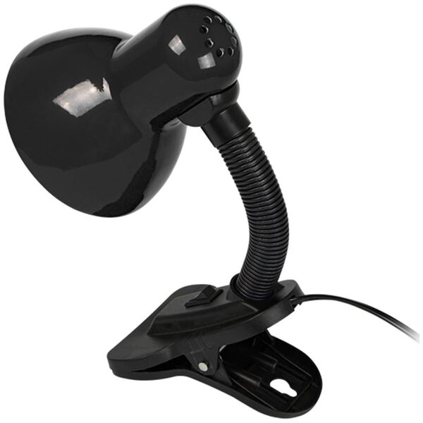 Lampka biurkowa Blow 44-155# Lampka biurkowa lb-08 z klipsem czarna