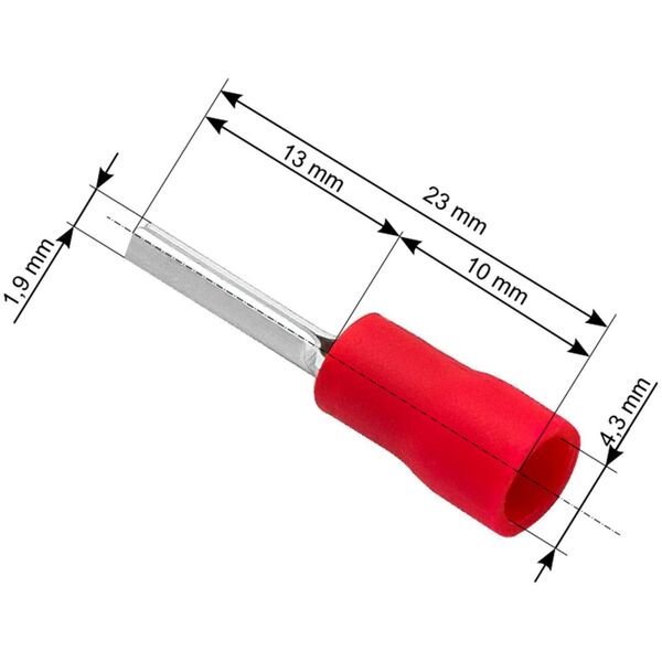 Blow 43-023# Konektor tulej.izol.1,9/23mm kabel 4,3mm