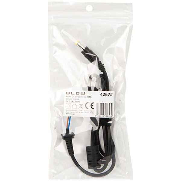 Kabel zasilający Blow 4267# Kabel zasilacza acer dc 5,5x1,7