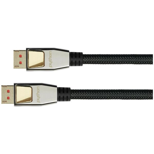 Καλώδιο PYTHON Καλώδιο Python DisplayPort 1.4 Nylongeflecht schwarz 5m 13672827 4014619714070