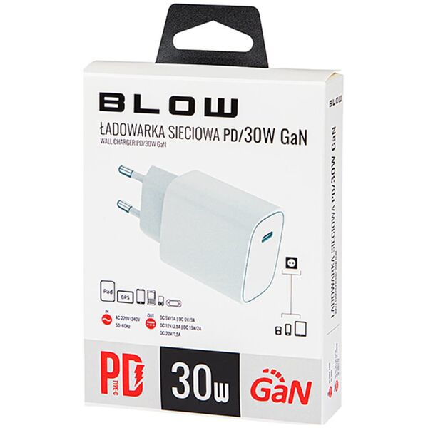 Ładowarka Blow 76-017# Ładowarka sieciowa gniazdo usb-c pd 30w