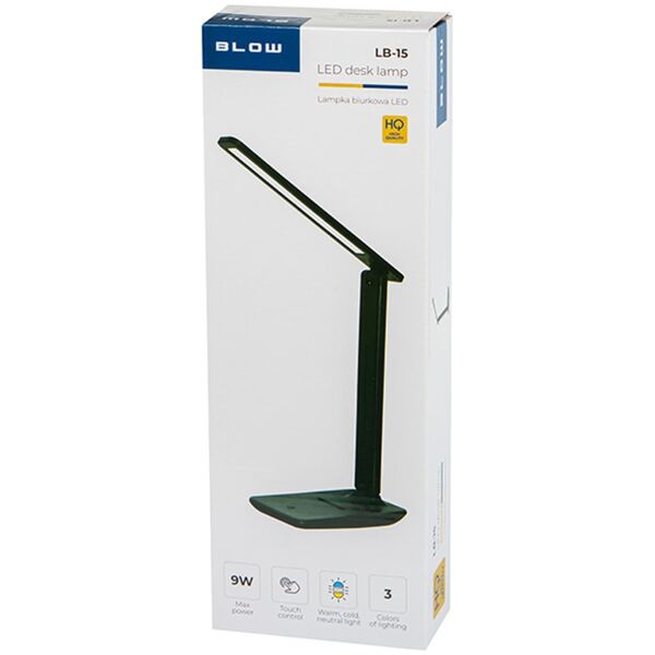 Lampka biurkowa Blow 44-159# Lampka biurkowa led lb-15 czarna