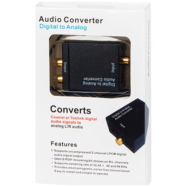Adapter AV Blow 91-201# Konwerter optyczny toslink dac na 2xrca