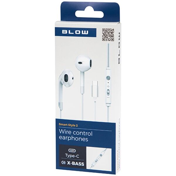 Słuchawki Blow 32-831# Słuchawki  blow b-17 white usb-c