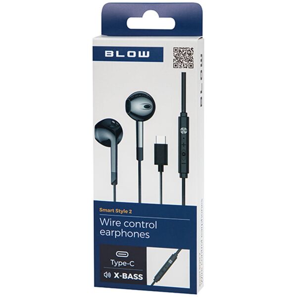 Słuchawki Blow 32-832# Słuchawki  blow b-17 black usb-c