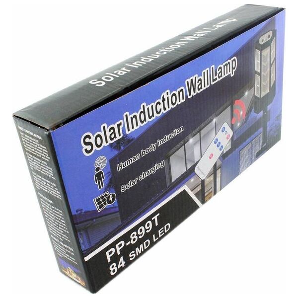Aptel Wisząca LAMPA Solarna LED 300W natynkowa + pilot zdalnego sterowania ZD96