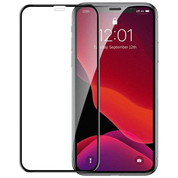 Swissten Tempered Glass με μαύρες άκρες (Frame & Case Friendly) για iPhone 15 Pro Max 13761202 8595217483446