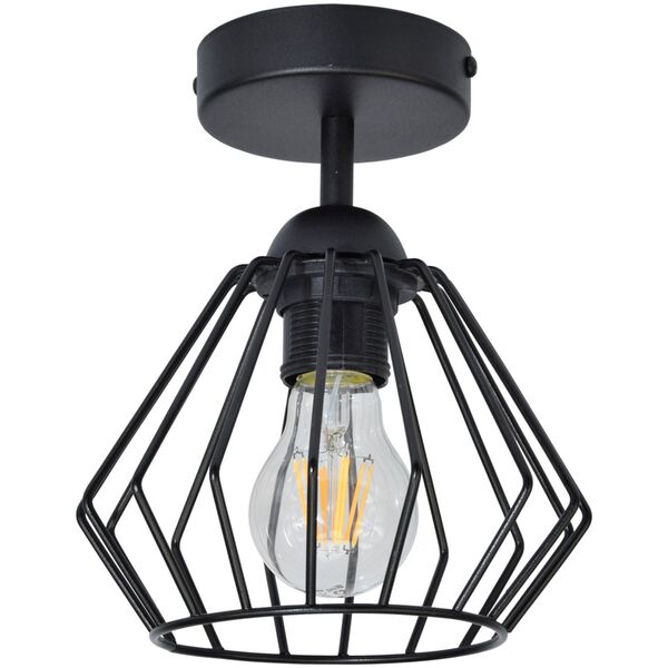 Lampa sufitowa Orno WAYA oprawa ścienno-sufitowa, moc max. 1x60W, E27, czarna, krótka