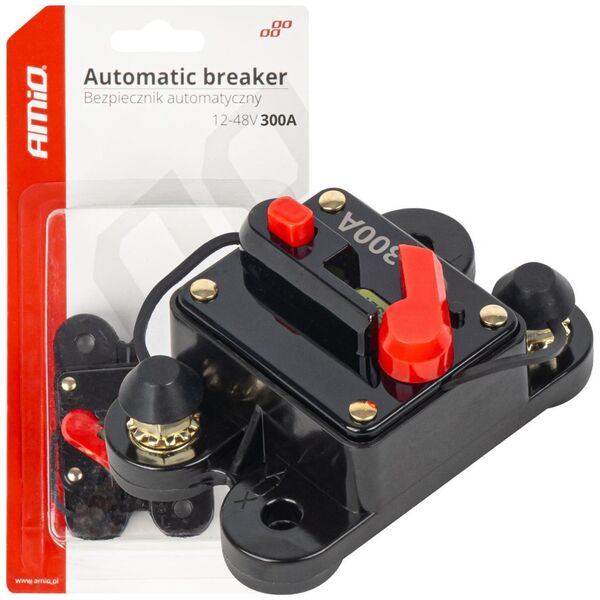 AMiO Samochodowy bezpiecznik automatyczny 300a 12v 24v 48v amio-03832