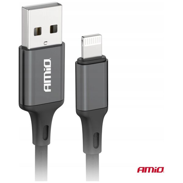 Kabel USB AMiO Kabel do ładowania usb-a - lightning iphone 2a 100cm fulllink amio-03901