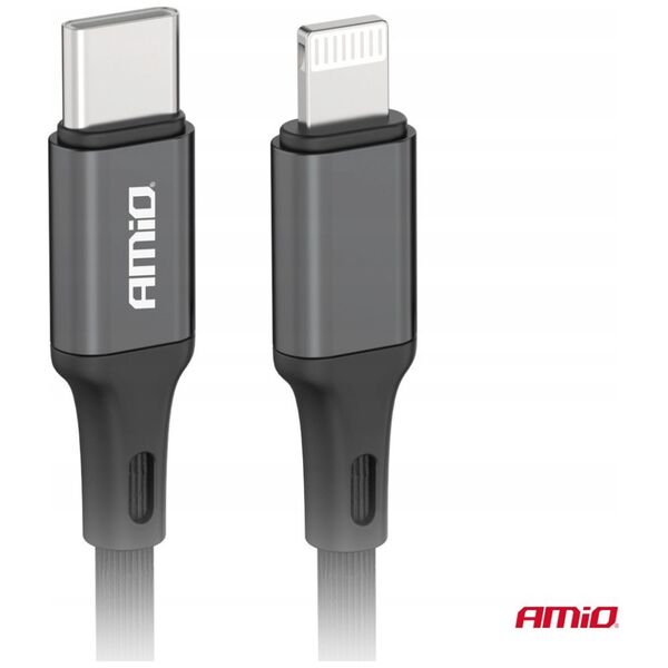 Kabel USB AMiO Kabel do ładowania usb-c - lightning iphone pd 20w 100cm fulllink amio-03904