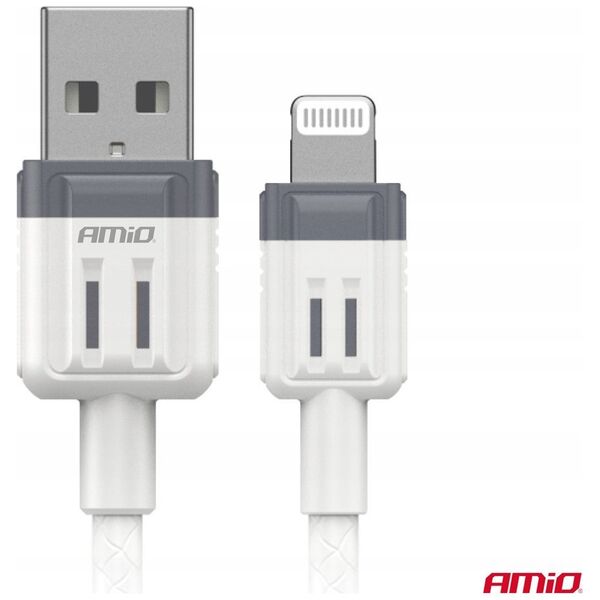 Kabel USB AMiO Kabel do ładowania usb-a - lightning iphone 3a 100cm fulllink amio-03907