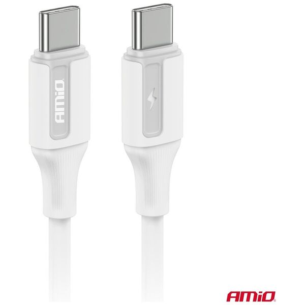 Kabel USB AMiO Kabel do ładowania usb-c - usb-c 60w 100cm fulllink amio-03920